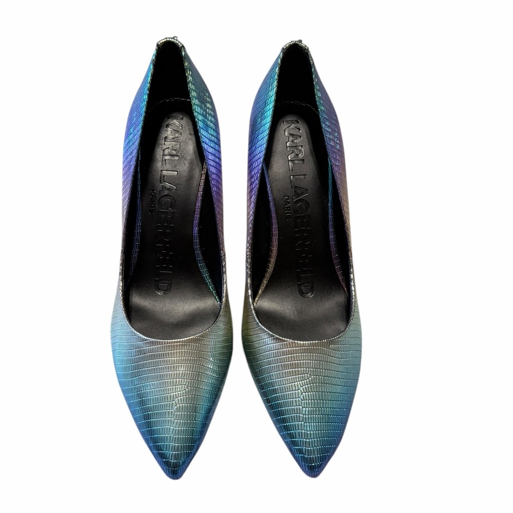 💚🌼 NWOT Karl Lagerfeld Women's Iridescent Pumps